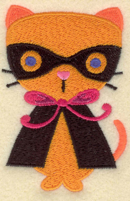 Embroidery Design: Cat in costume small 2.34w X 3.45h