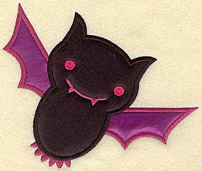 Embroidery Design: Bat large double applique 5.88w X 4.96h