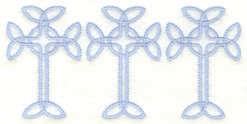 Embroidery Design: Cross border5.00w X 2.41h
