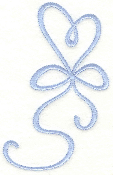 Embroidery Design: Heart ribbon3.17w X 5.00h