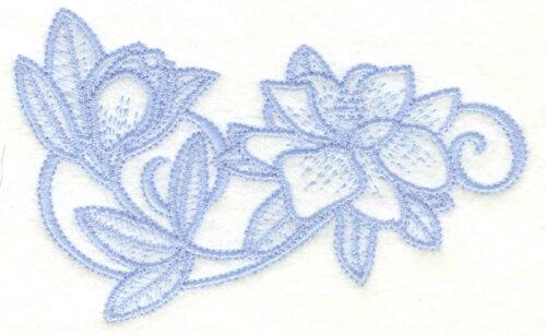 Embroidery Design: Magnolia cluster4.41w X 2.70h