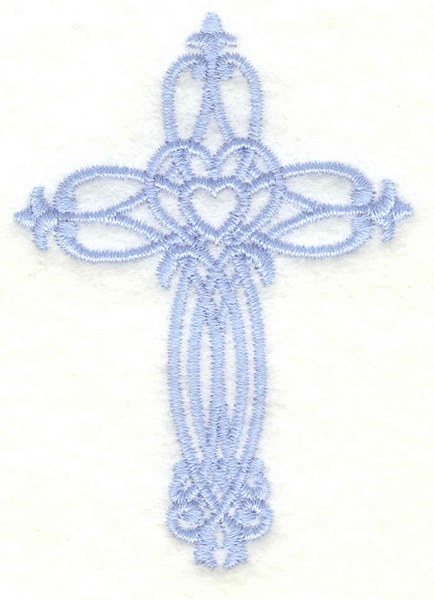 Embroidery Design: Cross small2.15w X 3.00h