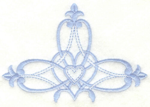 Embroidery Design: Cross embellishment4.99w X 3.38