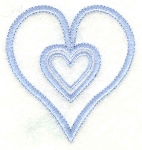 Embroidery Design: Hearts small2.33w X 2.50h