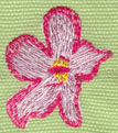 Embroidery Design: Heavenly Hibiscus 1 (small)1.36" x 1.60"