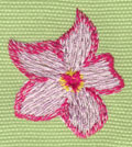 Embroidery Design: Heavenly Hibiscus 21.45" x 1.68"