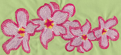Embroidery Design: Heavenly Hibiscus Group 310.53" x 4.77"