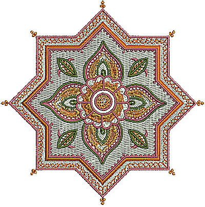 Embroidery Design: Henna design 1 5.00w X 5.00h