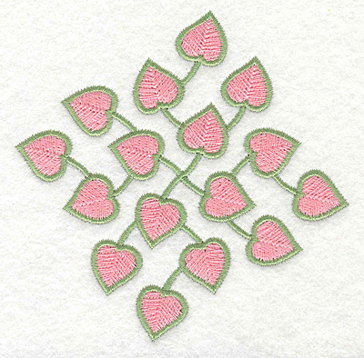 Embroidery Design: Heart Vine Diamond3.89w X 3.89h