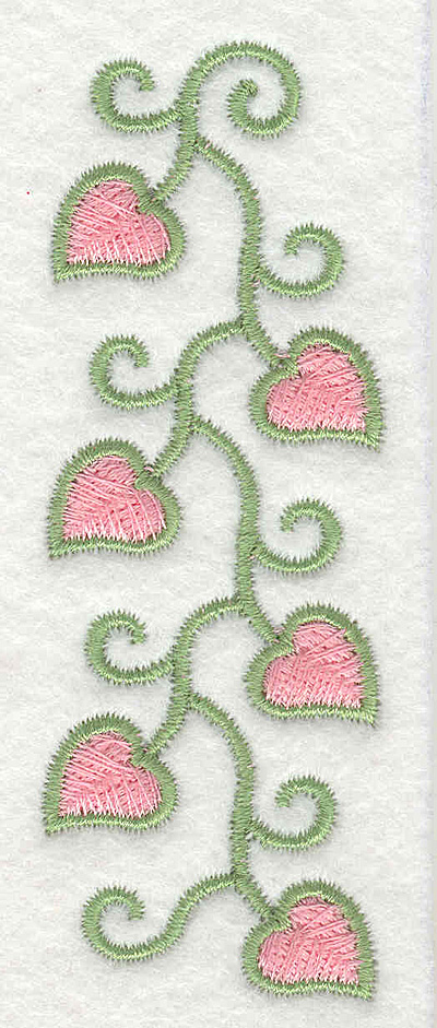 Embroidery Design: Fancy Heart Vine Short1.36w X 3.87h
