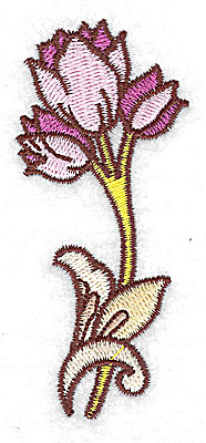 Embroidery Design: Tulips 1.44w X 3.35h
