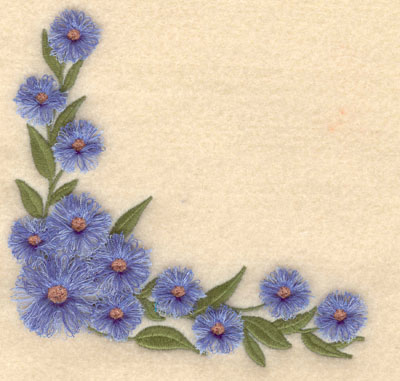 Embroidery Design: Floral corner fringe5.35w X 5.00h