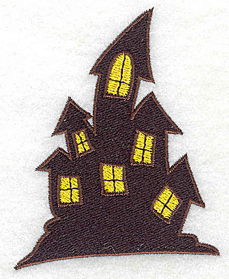 Embroidery Design: Haunted house 2.76w X 3.47h