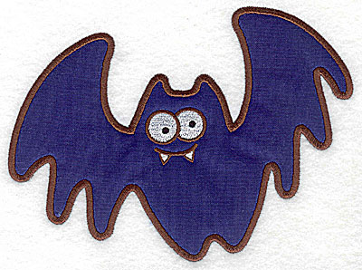Embroidery Design: Bat applique 6.67w X 4.97h
