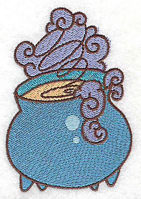 Embroidery Design: Witches cauldron 2.44w X 3.56h
