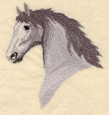 Embroidery Design: Horse Head Medium5.33w X 3.08h