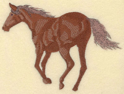 Embroidery Design: Horse Trottintg Away Large7.01w X 4.98h