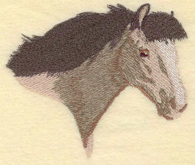 Embroidery Design: Horse Head Facing Right Large5.01w X 4.28h