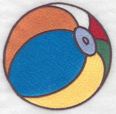 Embroidery Design: Beach ball large3.86w X 3.90h