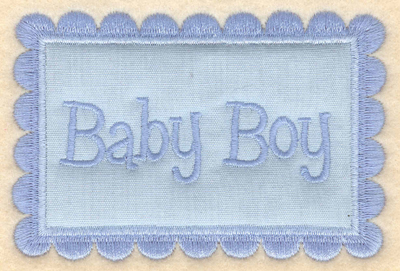 Embroidery Design: Baby Boy applique3.92"w X 3.65"h