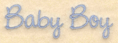 Embroidery Design: Baby boy script3.03"w X 0.97"h