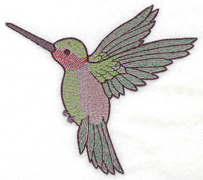 Embroidery Design: Hummingbird 109 large  4.98w X 4.42h