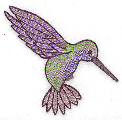 Embroidery Design: Hummingbird 110 small 3.39w X 3.24h