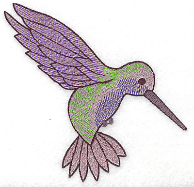 Embroidery Design: Hummingbird 111 large 4.93w X 4.69h