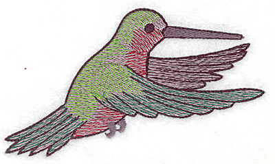 Embroidery Design: Hummingbird 113 large 4.93w X 2.83h