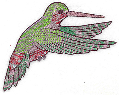 Embroidery Design: Hummingbird 115 large 4.96w X 4.19h