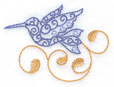Embroidery Design: Hummingbird mini 2.85w X 2.13h