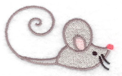 Embroidery Design: Mouse 2.55w X 1.51h