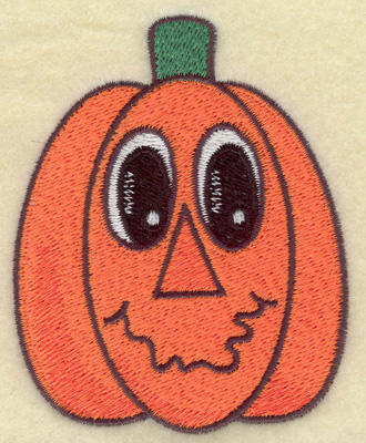 Embroidery Design: Pumpkin smiling 2.83w X 3.55h