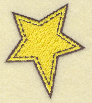 Embroidery Design: Star   2.18w X 2.62h