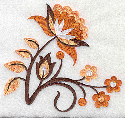 Embroidery Design: Flower B large 4.98w X 4.55h