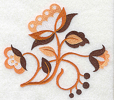 Embroidery Design: Flower C large 4.97w X 4.42h