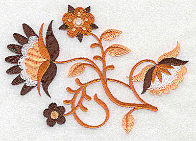 Embroidery Design: Flower E large 4.96w X 3.45h