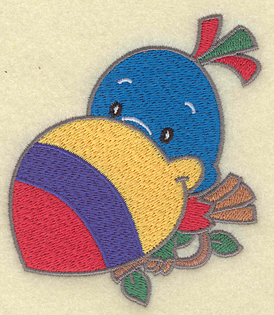 Embroidery Design: Toucan small 3.37w X 3.89h