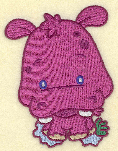 Embroidery Design: Hippo medium 3.85w X 5.00h