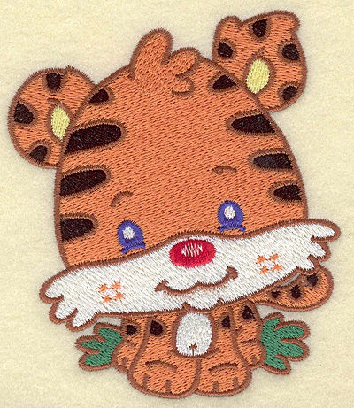 Embroidery Design: Tiger medium  4.23w X 4.96h