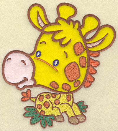 Embroidery Design: Giraffe large 2 appliques  6.47w X 6.98h