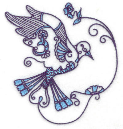 Embroidery Design: Bird B large 4.59w X 4.97h