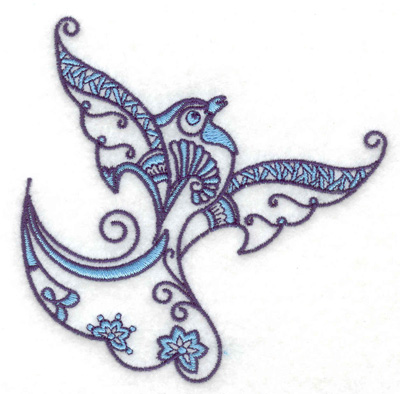 Embroidery Design: Bird L 3.85w X 3.85h