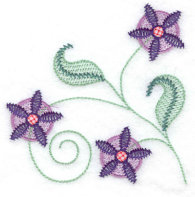 Embroidery Design: Floral C 3.73w X 3.82h
