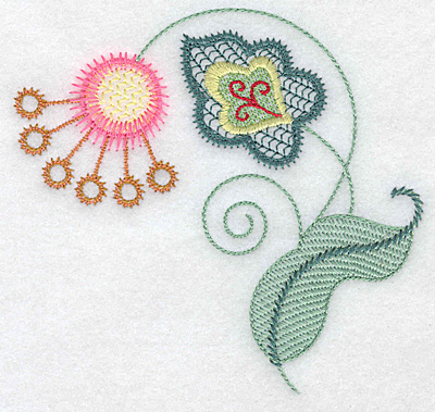 Embroidery Design: Floral R 4.78w X 4.52h
