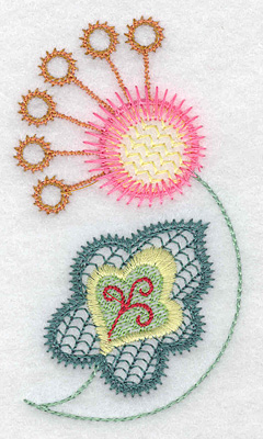 Embroidery Design: Floral S 2.16w X 3.86h