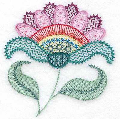 Embroidery Design: Floral X 3.67w X 3.86h