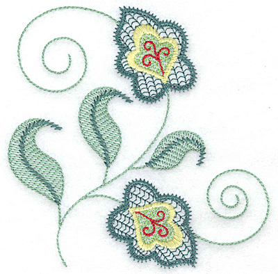 Embroidery Design: Leaf design B 4.78w X 4.80h