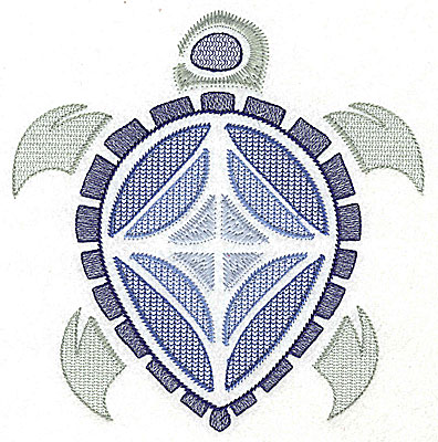 Embroidery Design: Sea Turtle B large 6.71w X 6.94h