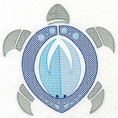 Embroidery Design: Sea Turtle G large 6.98w X 6.97h